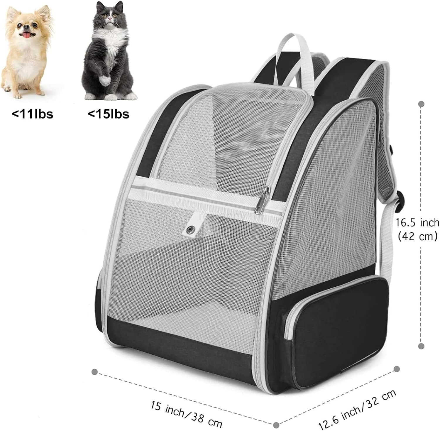 Cat Backpacks Carrier Backpack for Cats to Carry Airline Approved Pet Carriers for Small Dogs Dog Travel Backpack Carrier Kitten Backpack Carrier for 