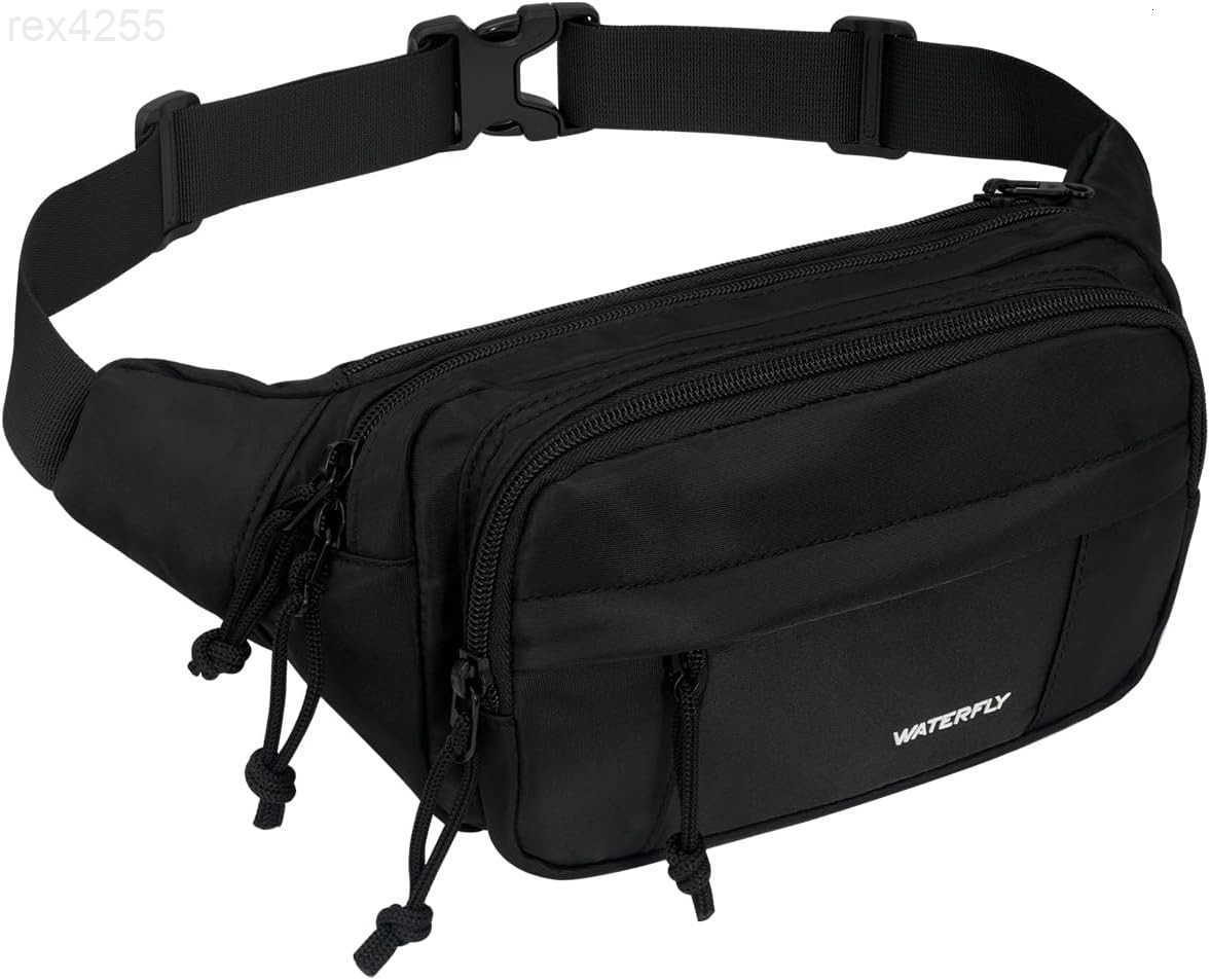 Fanny Pack Waist Packs Large Crossbody Fanny Packs for Women Men with 5 Zipper Pockets Adjustable Strap Waist Bags Hip Pack for Traveling Cycling Runn