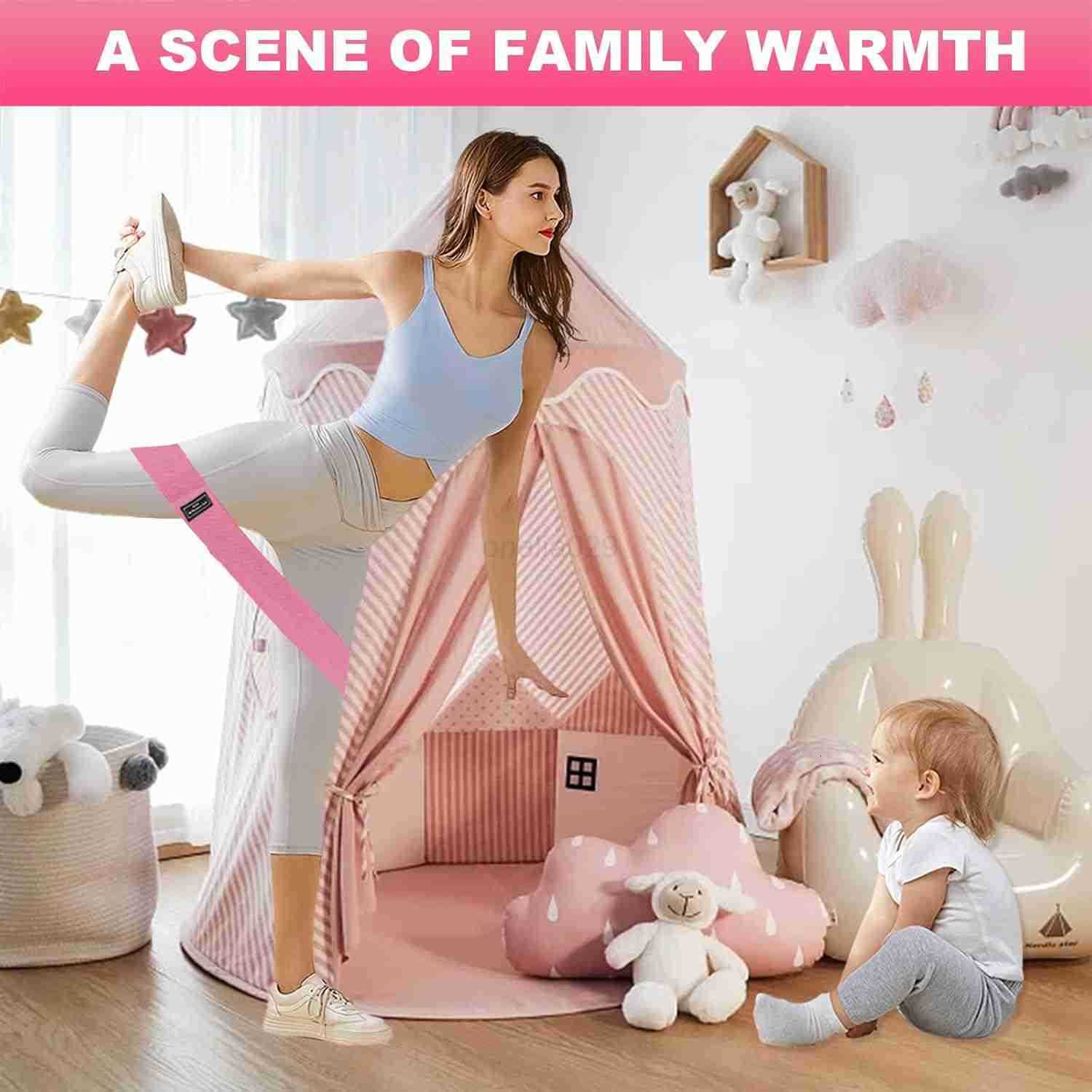 Fabric Resistance Bands for Working Out 6Pack NonSlip Exercise Bands for Women and Men Fabric Booty Bands for Home Fitness Pilates Stretching W250912