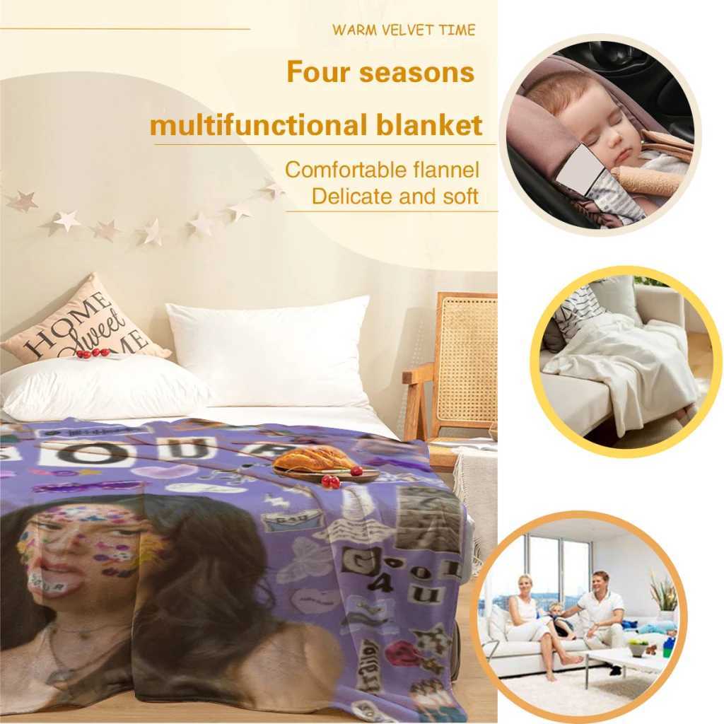 Olivia Vampire Rodrigos Sour Blanket Sofa Bedroom Bed Home Office Nap Blanket Car Travel Picnic Blankets GiftXJ250912