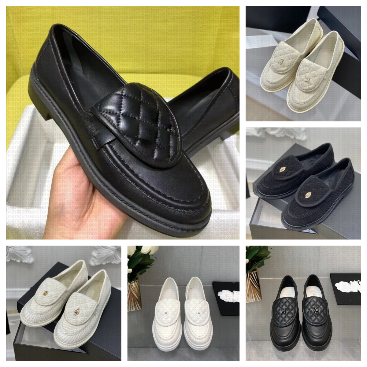 designer Dress Platform Shoes Loafers Women Loafers Diamond Pattern Letter black leather increase platform Round Toe shoe sneakers Metal Buckle flat trainers