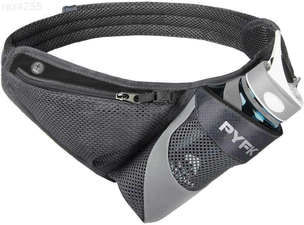 Running Belt Hydration Waist Pack with Water Bottle Holder for Men Women Waist Pouch Fanny Bag ReflectiveW250912