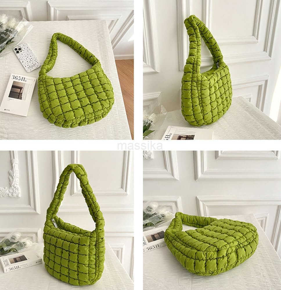 Quilted Tote Bag for Women Puffer Bag Lightweight Padding Shoulder Purse Hobo Bag SaTChel Handbag Cloud Bags with Zip 2025 M250912