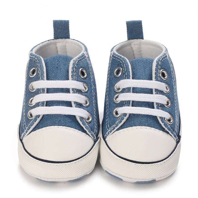 Canvas Classic Sports Newborn Boys and Girls Printed Star First Walkers Infant Anti slip Baby Shoes