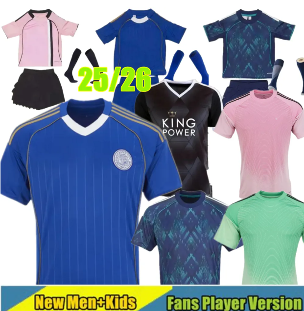 25 26 Leicester HOME HOME away third MAVIDI DIVARDY DAKA Soccer Jerseys 2025 2026 Vardy AYOZE men kids Football shirt Kit 15 16 17 18 Retro Sports uniform