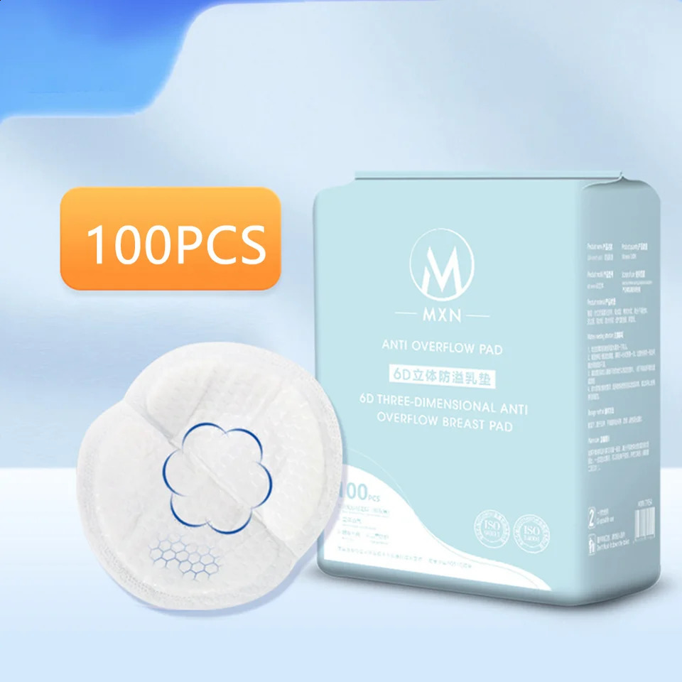 100PCS Breastfeeding Disposable Breast Nursing Pads Breathable Slim Super Absorbency Cotton Breast Pad Nurs250912