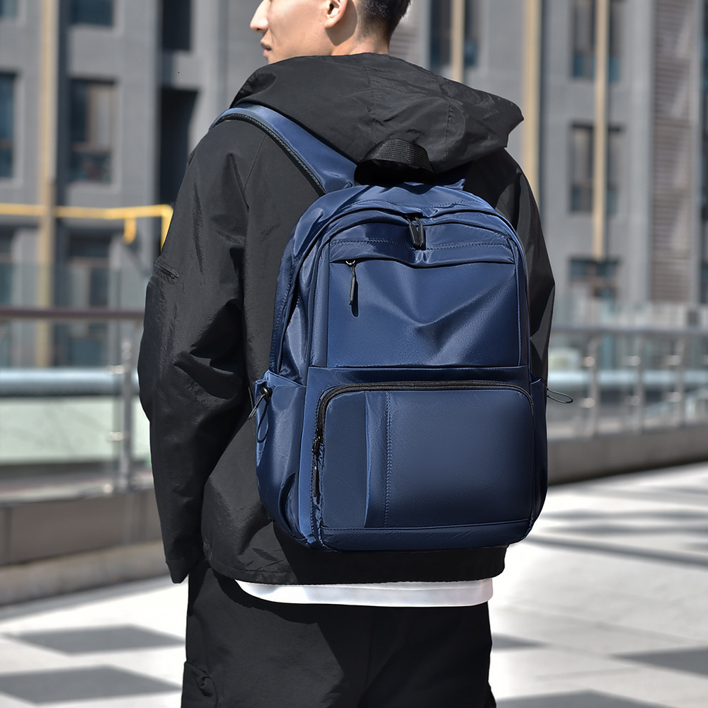 Computer Luxury Bag Bag Student Free Shipping Backpack Double Shoulder Bag Men S Simple Casual Large Capacity Backpack Water Resistant Designer Bag Me