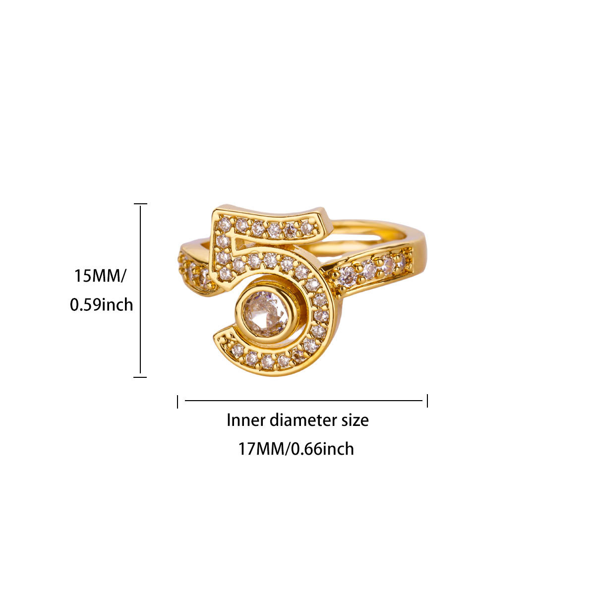 Elegant Adjustable Couple's Rings Featuring Miniature Zircons