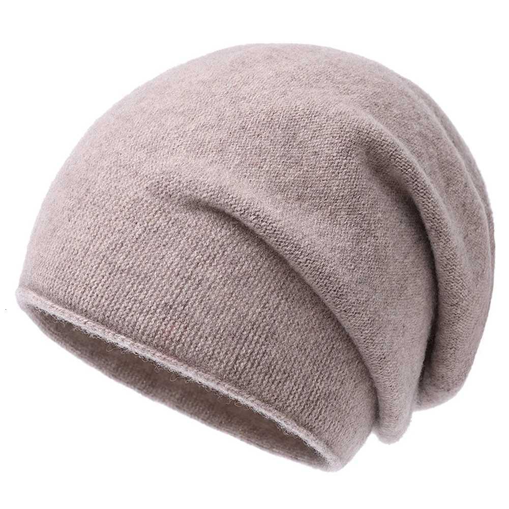 n Wool Winter Knit Slouchy Beanie Hat Cashmere Sklies Hats For Wen s Men G250910