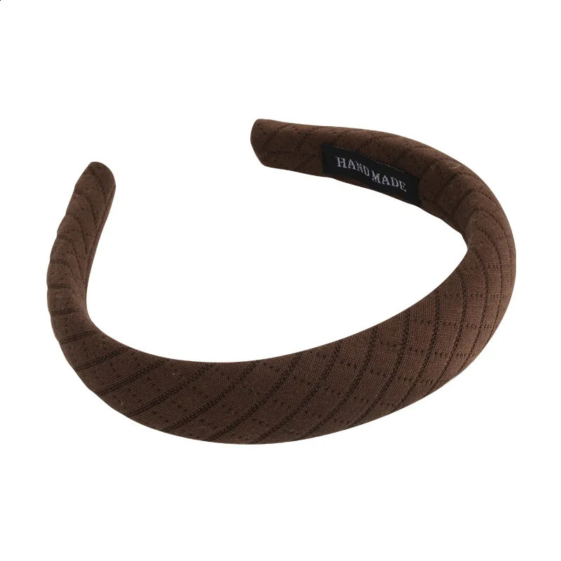 UXSL AutumnWinter Brown Color Headband Sponge Wide Hair Band for Woman Girl Elegant Hair Hoop Fashion Hair Accessories 250911