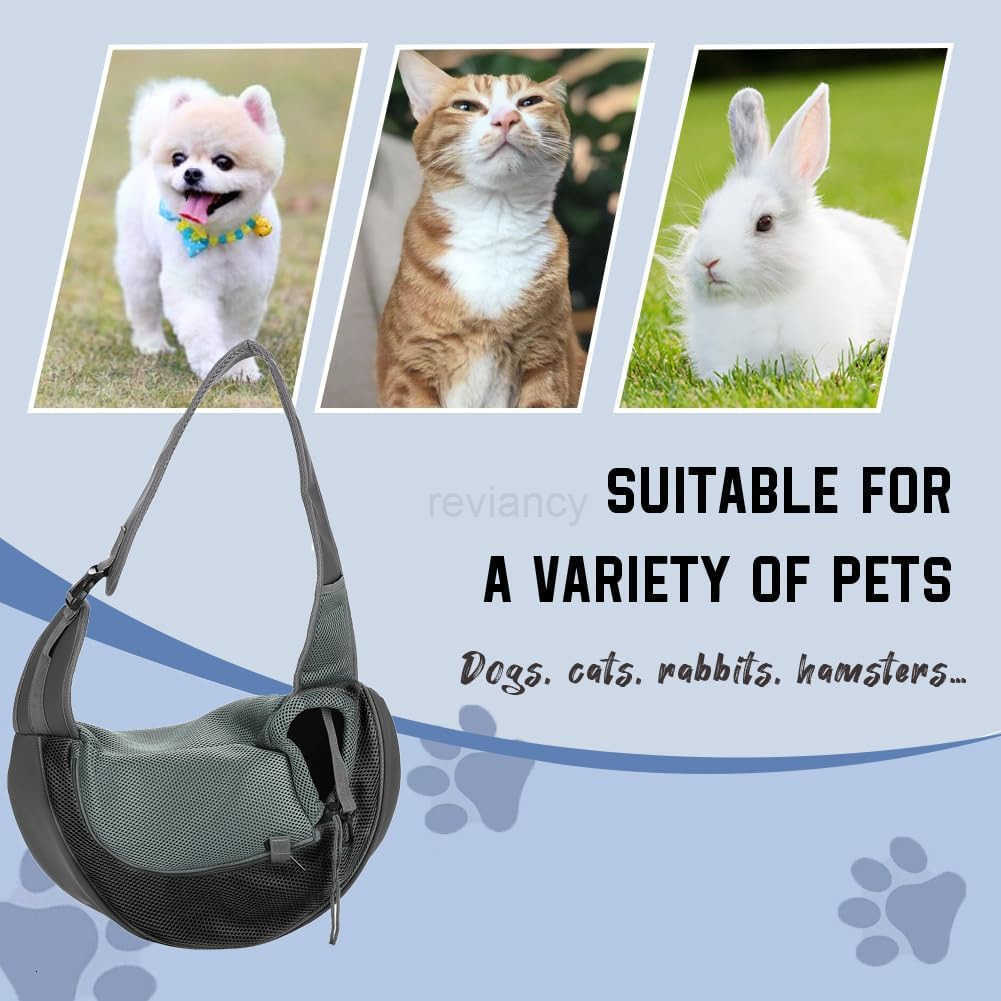 Pet Dog Sling Carrier Bag Hand Free Pet Sling Adjustable Travel Shoulder Carrier Puppy Tote Purse for Small Dogs and CatsW250912