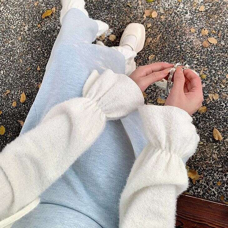 DHEssentials Chanel Fake Two-Piece for Women 2025 Autumn Winter New Miu Style Loose Fit Waist-Cinching Petite Short Dress