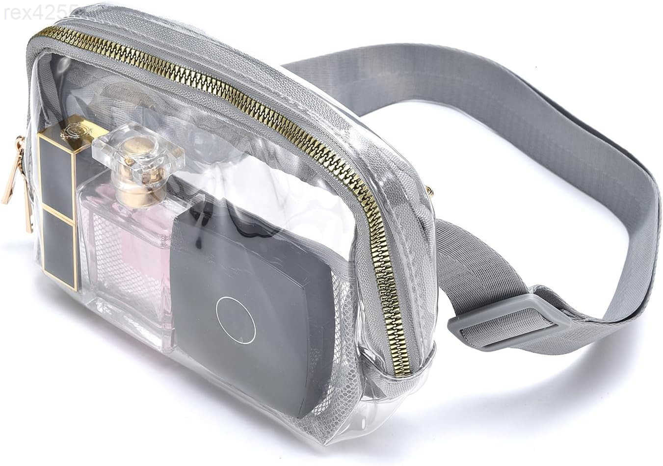 Clear Bag for Stadium Events Clear Fanny Pack for Women Stadium Crossbody Purse with Adjustable Strap TPU Waist Pack for Concerts Sports Travelling Hi