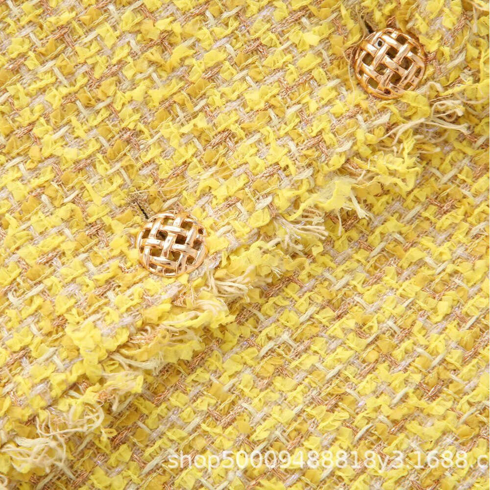 DHEssentials 2025 Autumn New Women's Fashion Niche Elegant Coarse Tweed Chanel Style Short Jacket