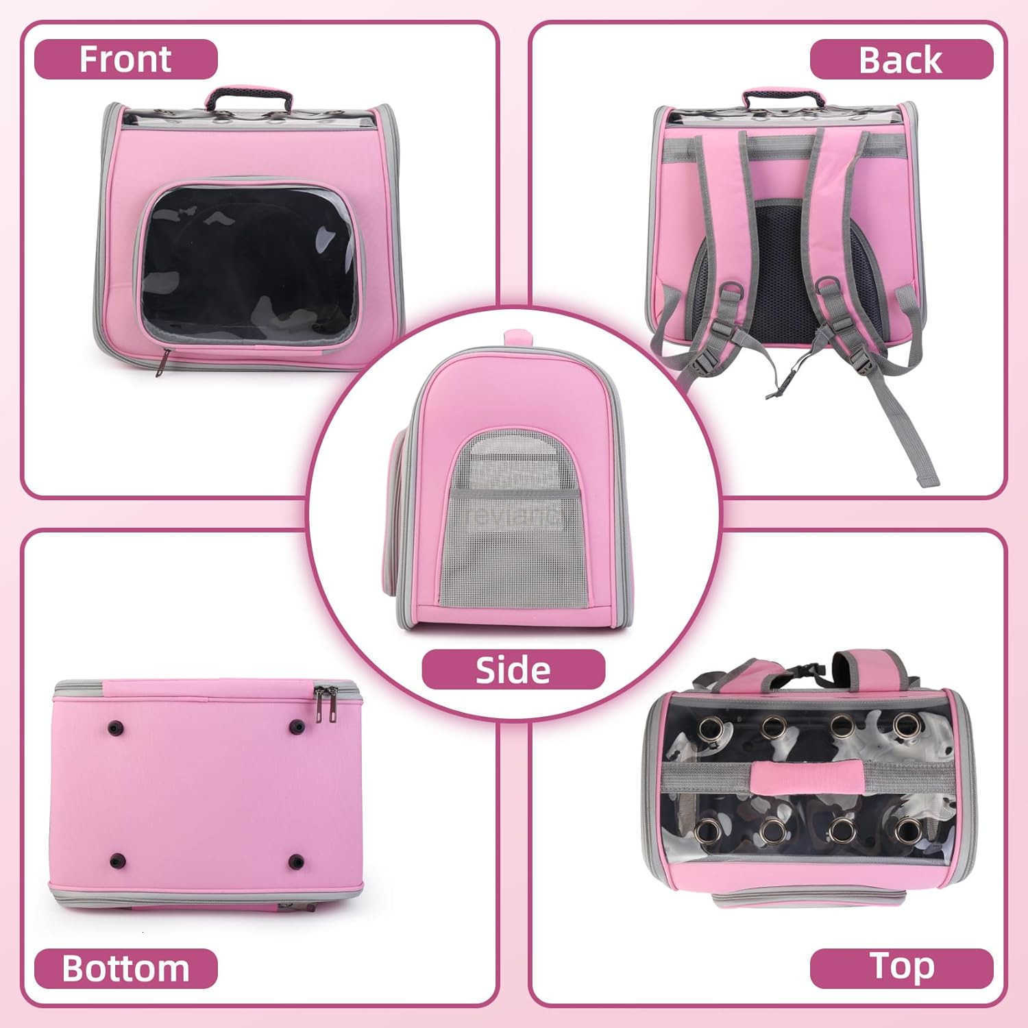 Backpack CAT Backpack Carrier with Breathable Holes Portable Pet Travel Carrier for MediumSmall CATs and Dogs Airline Approved Ideal for Outdoor Picni