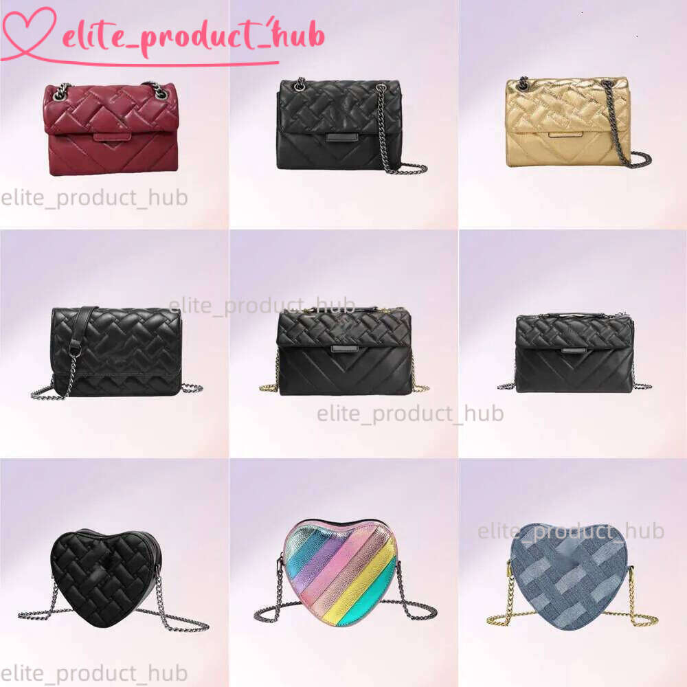London Kensington Soft Leather Handbags S Chains Bag Big Cross Body Purse Fashion Circular Wallet Square Shoulder F64 Kurt Gegiers Bag C4a