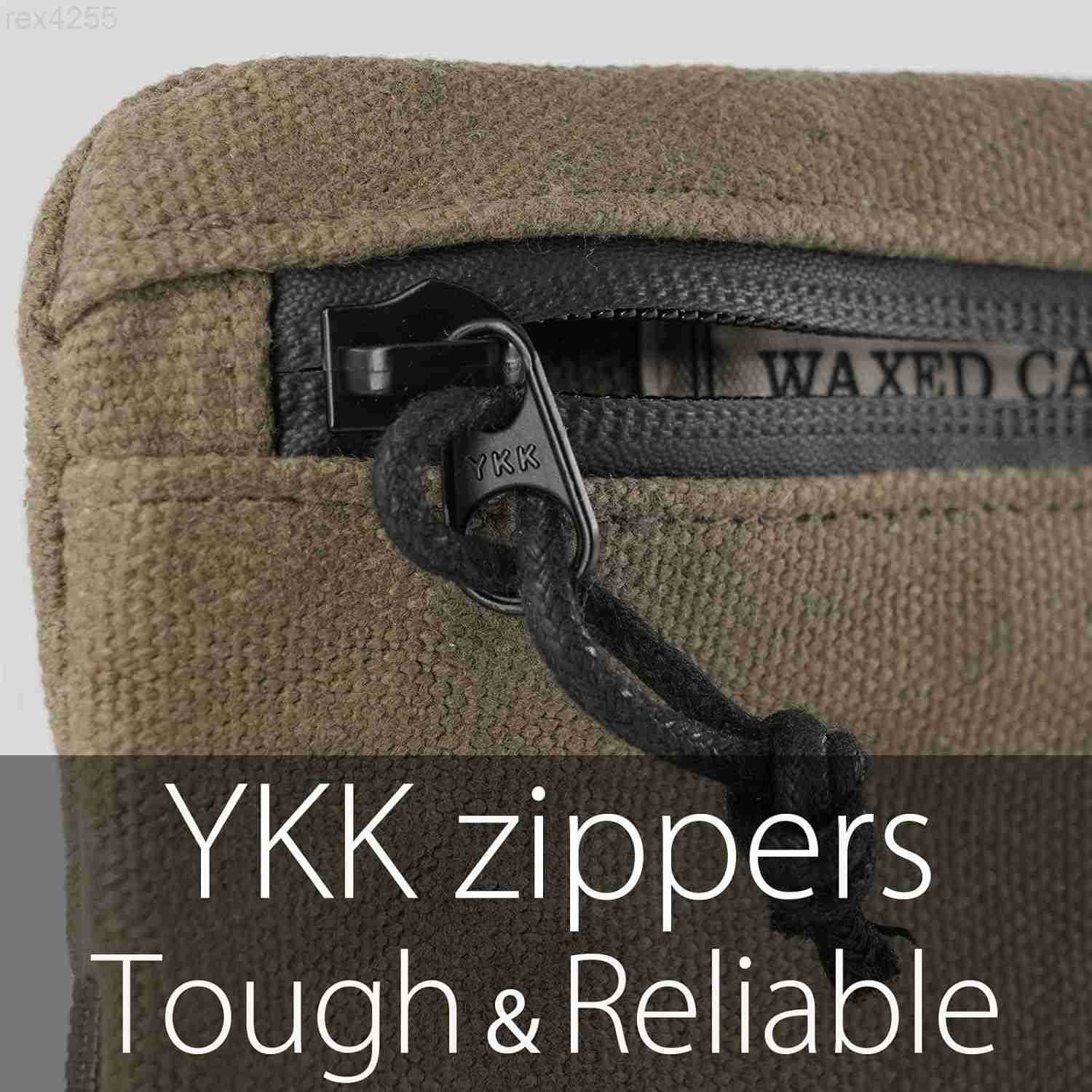 Belt Zipper Pouches for Men Women Compact EDC Pouch YKK Zipper Antitheft Pickpocket Proof Safety Wallets Waist Pack for Traveling Hiking Water Resista