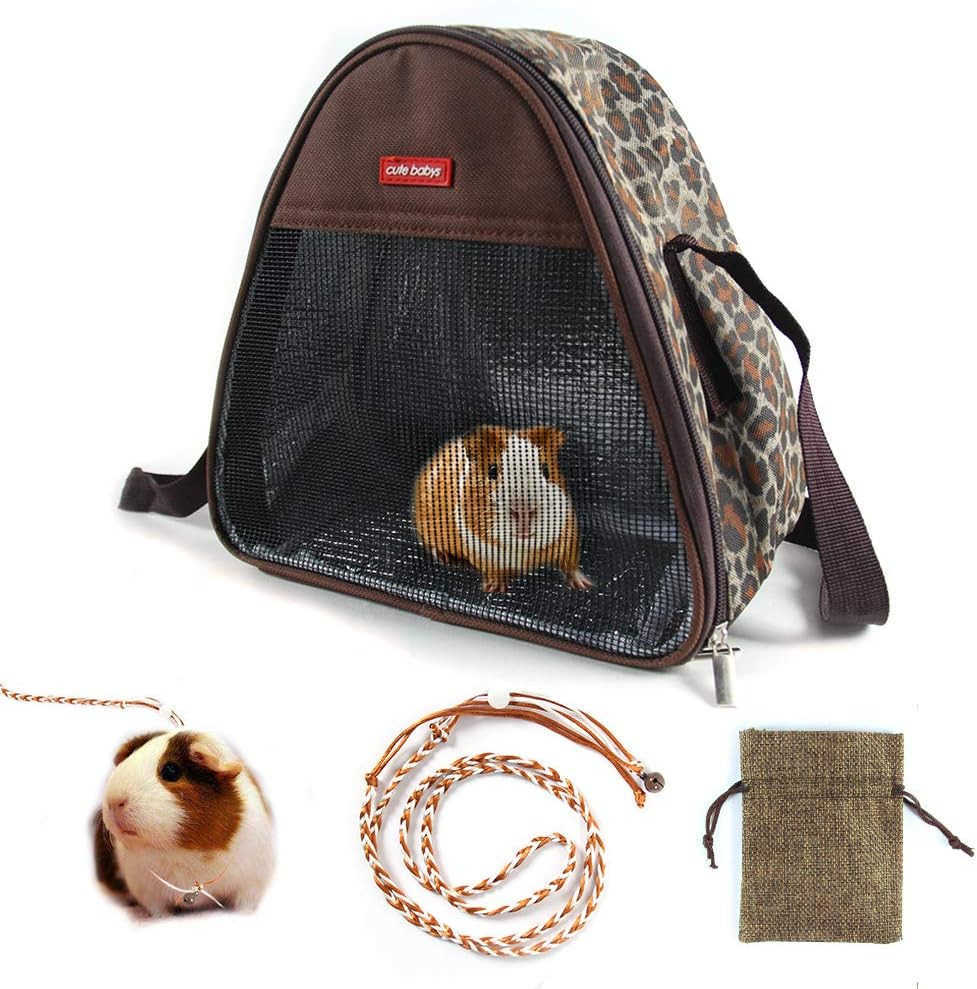 Pig Bag Carrier Accessories Small Animals Hedgehog Squirrel Chinchilla Sugar Glider Outdoor Travel Bag Zipper Portable Breathable Outgoing BagsW250912