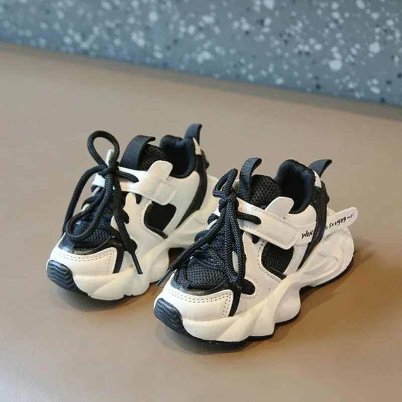 Girl Child Sport Shoe 2024 Spring Mesh Breathable Toddlers School Running Sneakers Fashion Nonslip Kids Boys Basketball Shoes Y250912