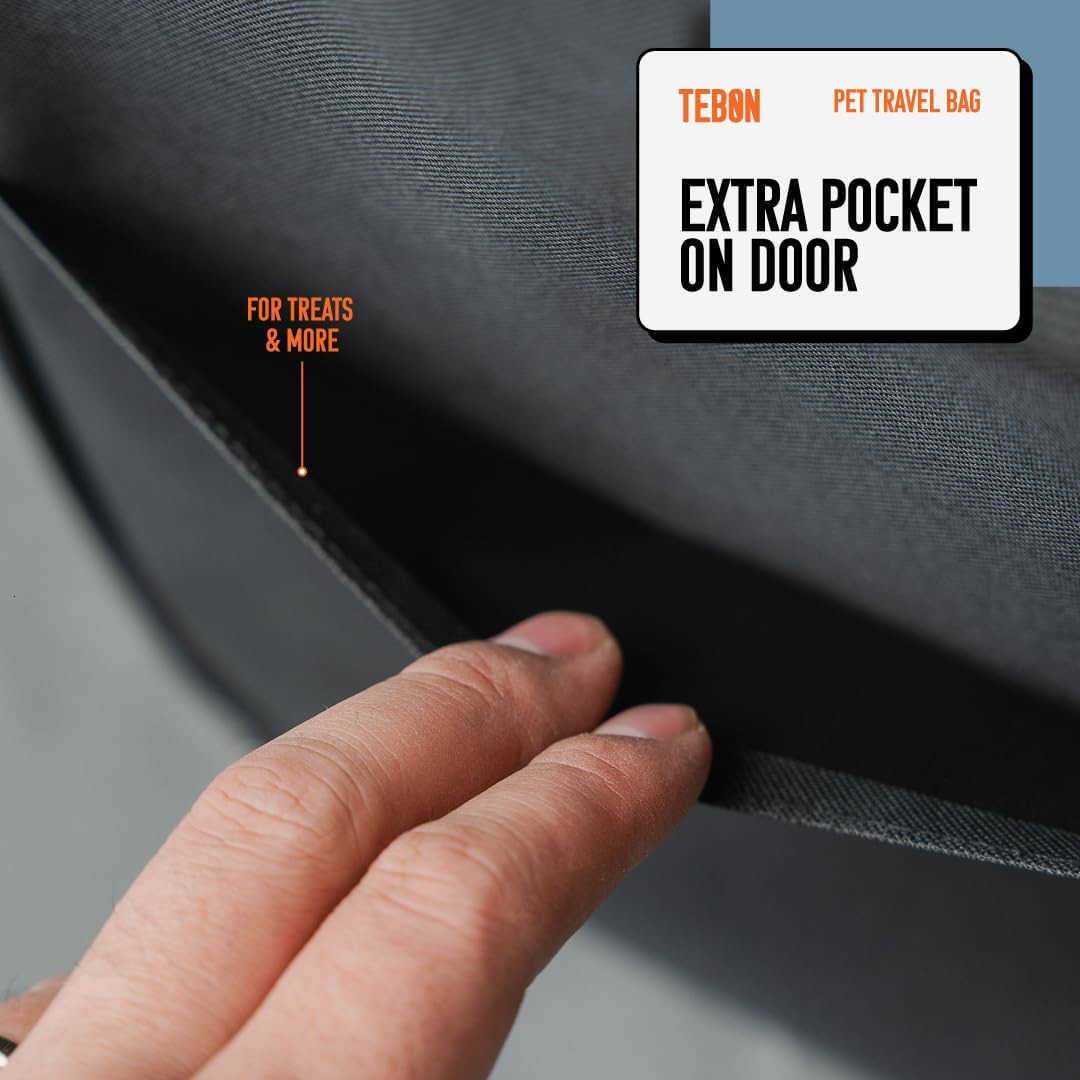 175 Pet Travel Carrier Bag Collapsible Cat Dog Carrier Breathable Durable Spacious Fits Small and Medium Pets up to 15lbs Pet Travel Bag by TebonW2509