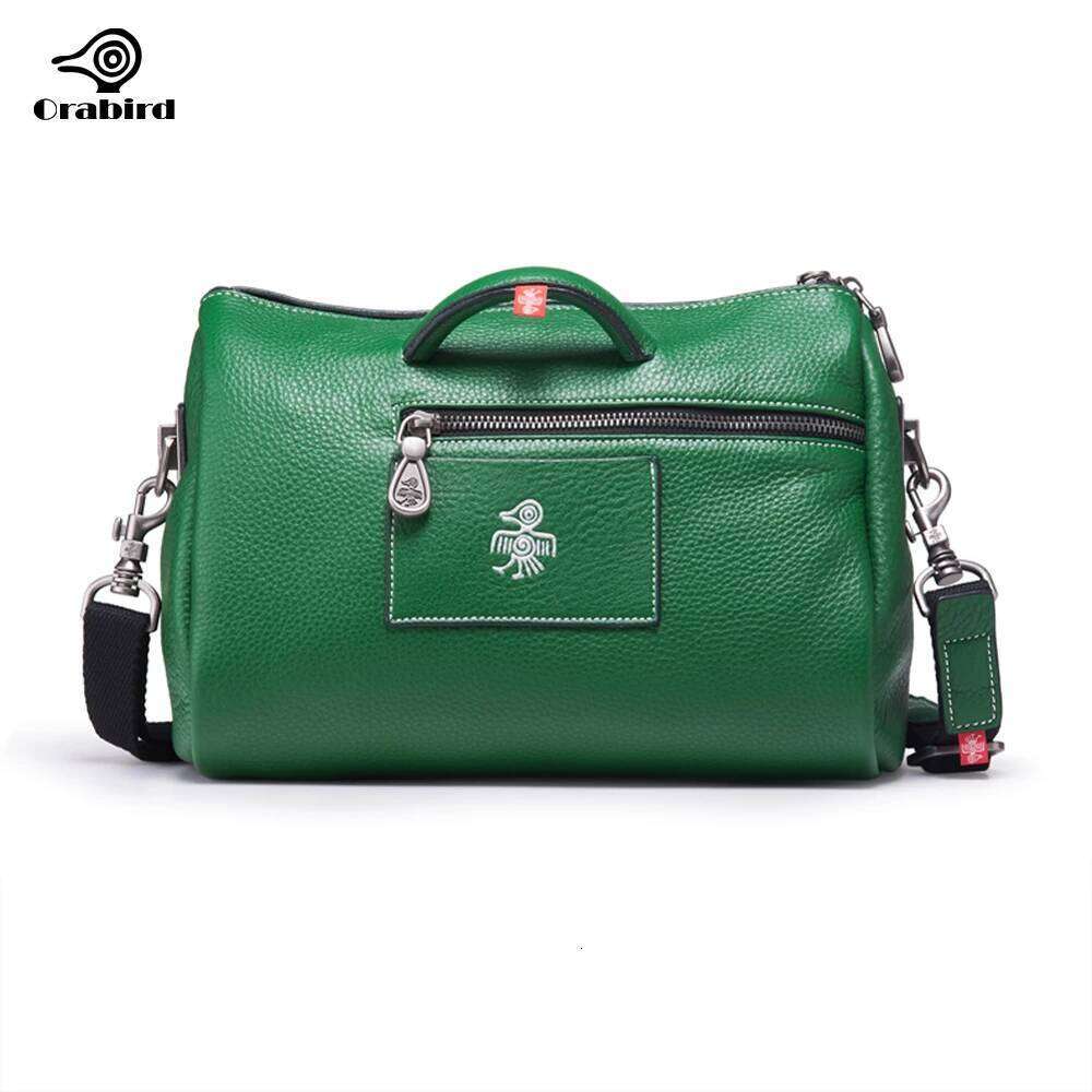 Orabird Women's Bucket Bag Crossbody Shopper Purse Soft Genuine Leather Casual Large Capacity Shoulder Handbag for Ladies