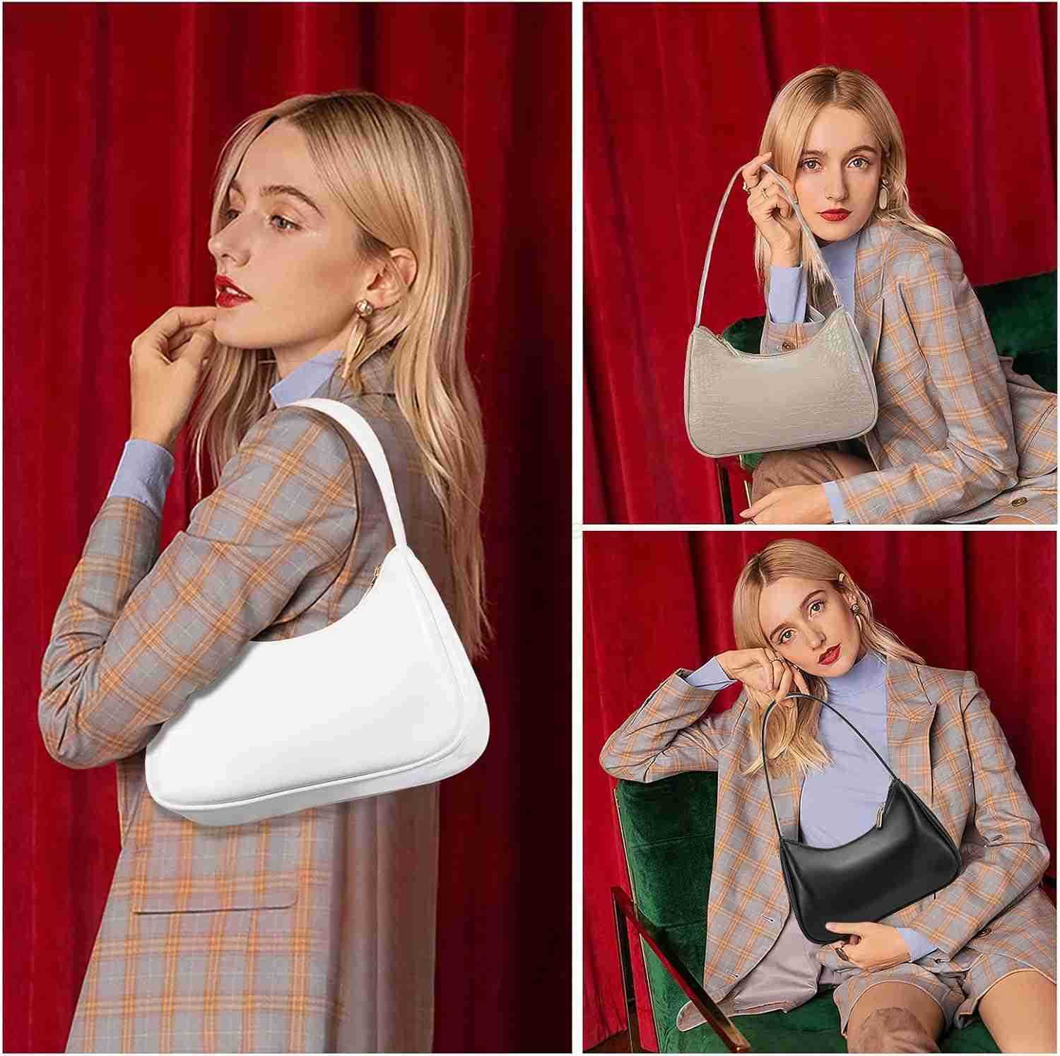 Shoulder Bag for Women Small Purses Croc Pattern Clutch Purse Vegan Leather Little Purse Cute Mini Handbag M250912