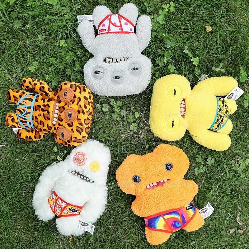 Fuggler WideEyed Tooths Monster Plush Dolls Soft Fuggler Stuffed Pants Gap Toothed McGoo Monstrosity Peluche Birthday Toys Z250912