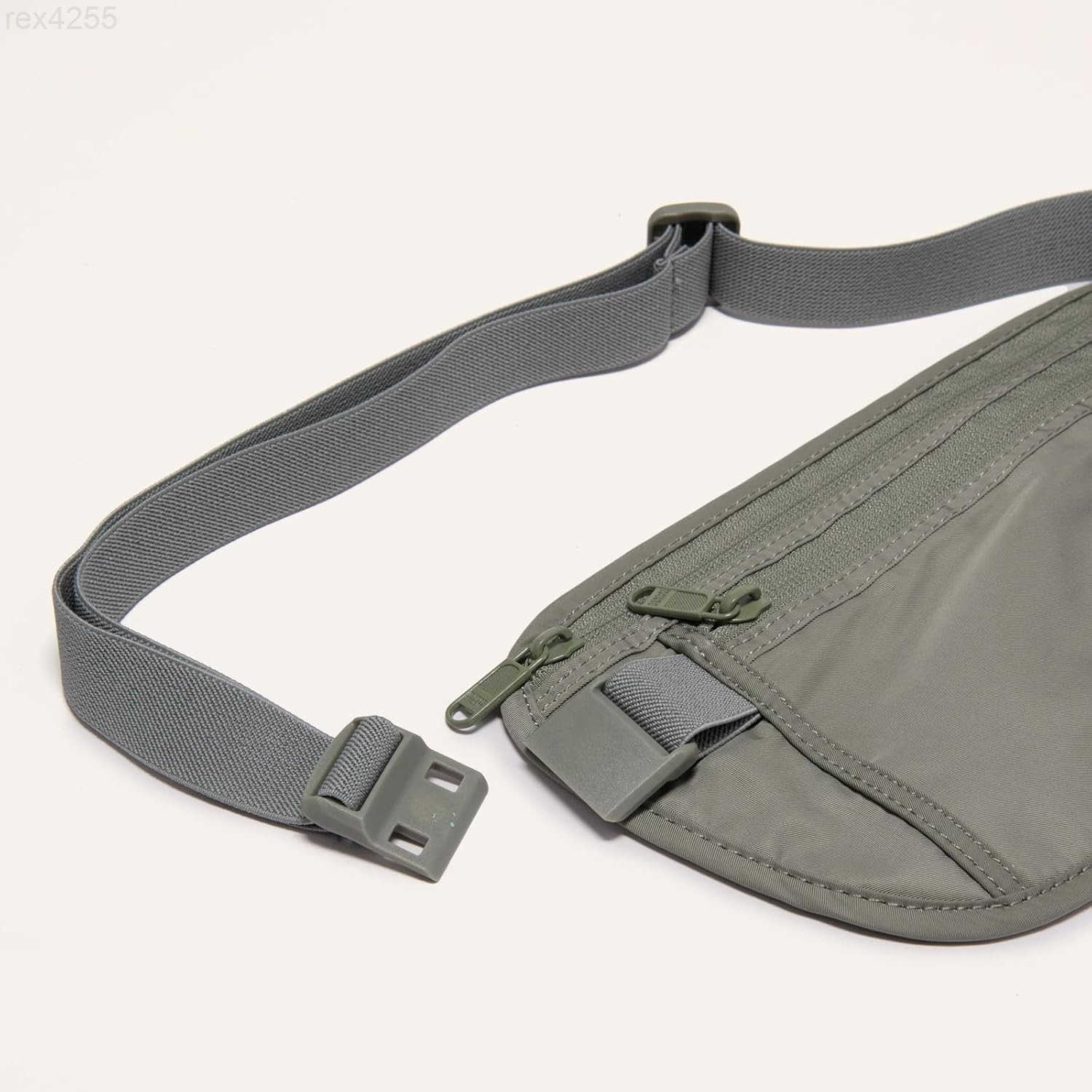 RFID Blocking Travel Money Belt Hidden Waist Pouch for Passport Cash Cards Slim Belt Bag for Men and WomenW250912