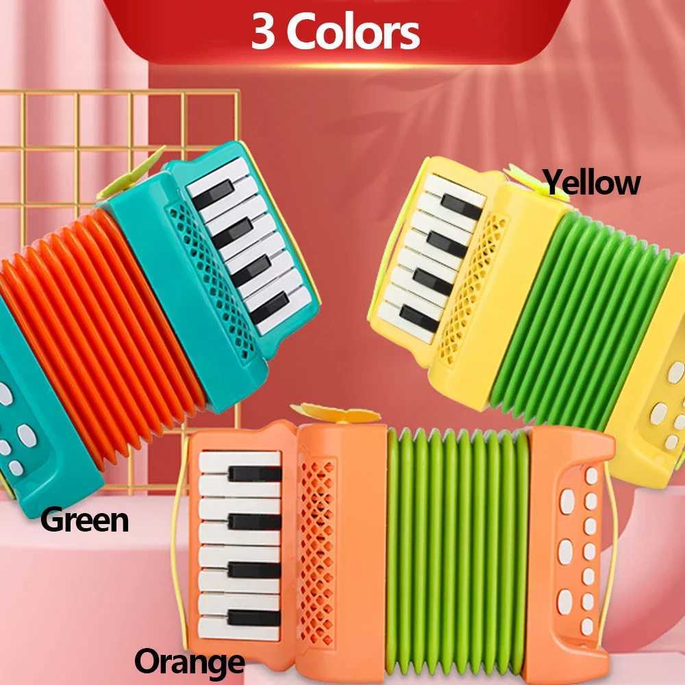 Toy Accordion 10 Keys 8 Bass Accordions for Kids Musical Instrument Educational Toys Gifts for Toddlers Beginners Boys Girls C250912