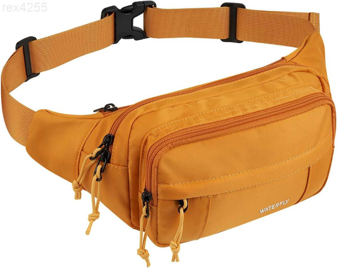 Fanny Pack Waist Packs Large Crossbody Fanny Packs for Women Men with 5 Zipper Pockets Adjustable Strap Waist Bags Hip Pack for Traveling Cycling Runn