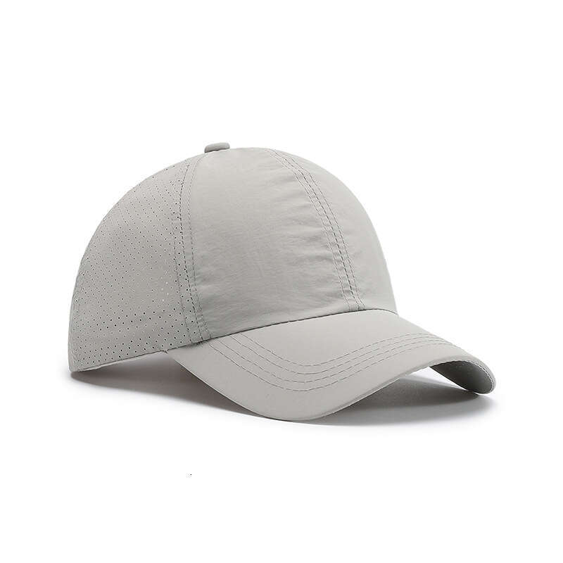 Plain Soft Top Quick-Dry Baseball for Women, Summer Cross Leak Ponytail Thin Breathable Mesh Outdoor Sun Protection Duckbill Cap