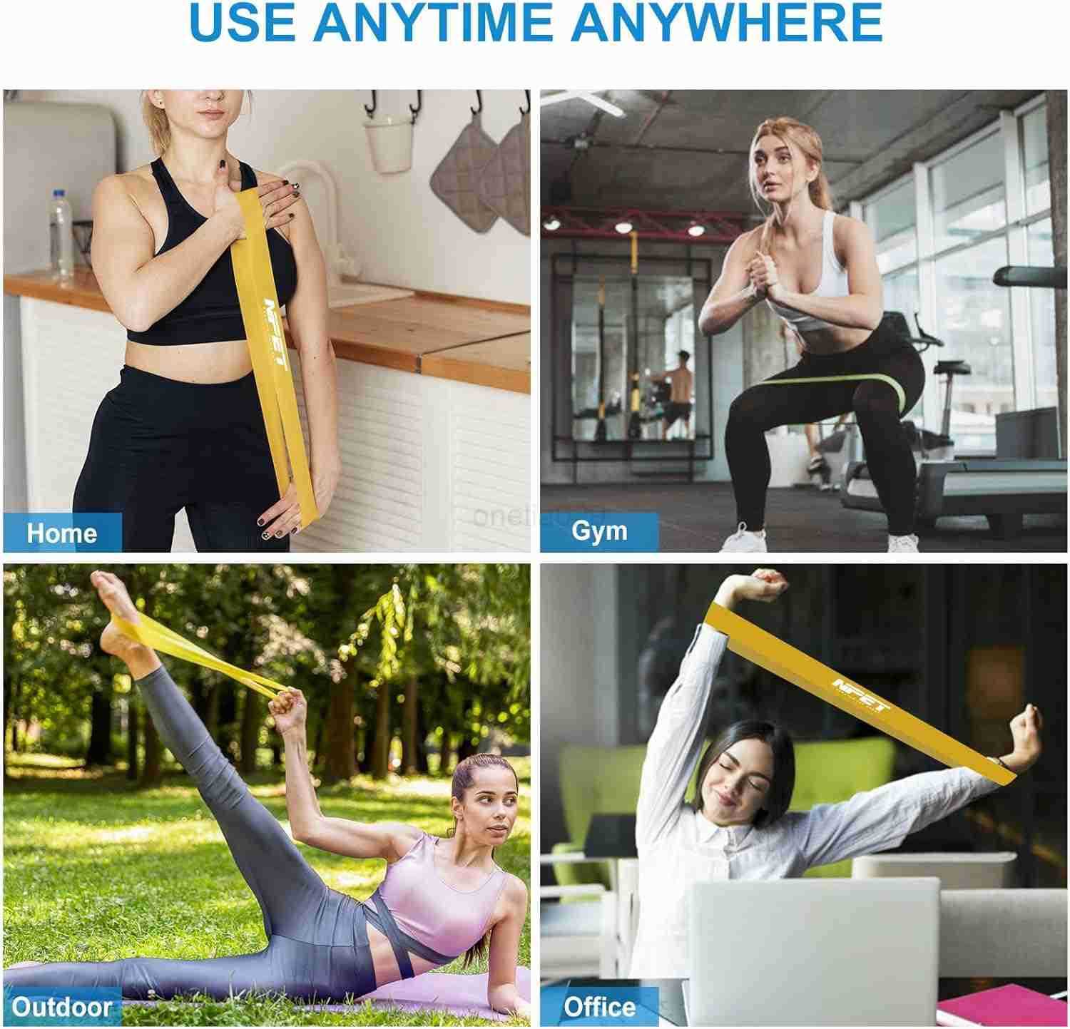 Resistance Loop Bands Resistance Exercise Bands for Home Fitness Stretching Physical Therapy Strength Training Workout Bands W250912