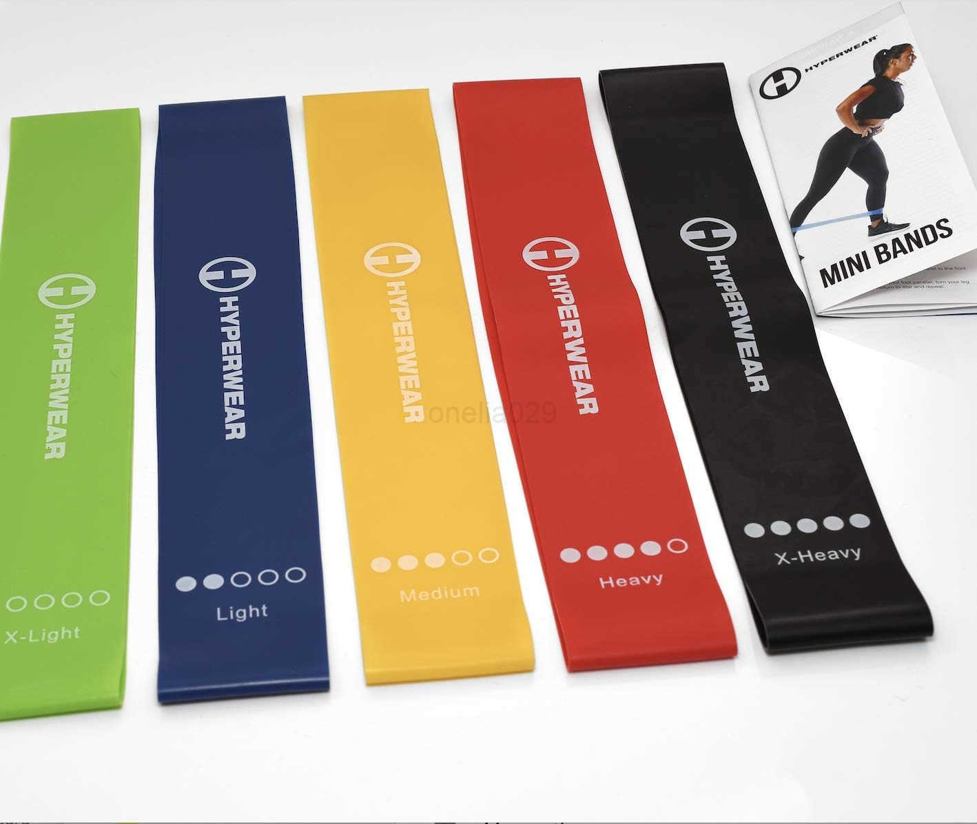 Mini Loop Exercise Bands Set of 5 for Strength Mobility Rehab Workouts W250912