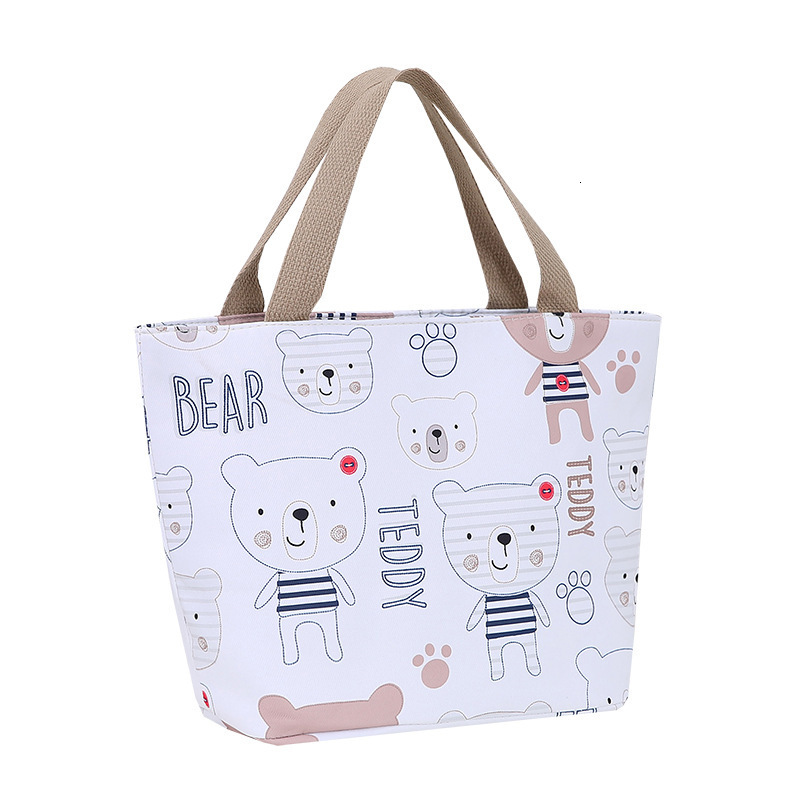 Canvas Bag New Handheld Lunch Designer Bag Box Free Shipping Water Bucket Cute Handbag Outing Tote Lunch Bag Mommy Luxury Bag Work Bag