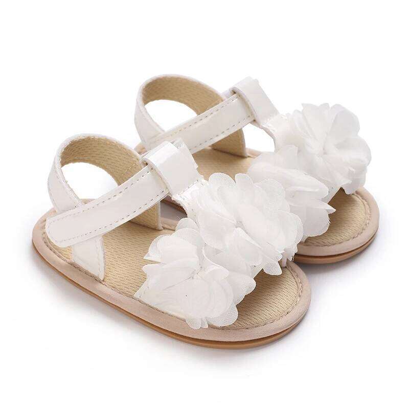 0-18 months summer girl sandals fashionable white princess baby non slip comfortable casual walking shoes