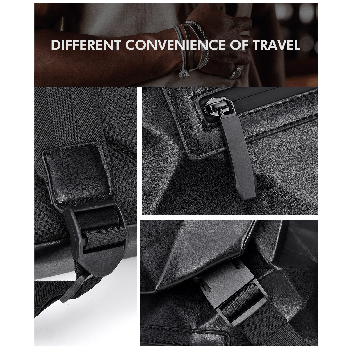 New Luxury Bag Diamond Grid Backpack Designer Bag For Men Trendy Casual Business Commuting Large Capacity Fashion Travel Free Shipping Laptop Student 