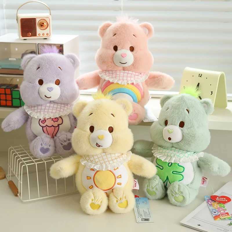 33cm Plush Soft Stuffed Bib Bear Animal Toy Plushie Kawaii Bear Sleeping Toys Home Decor For Boys Girl Gifts C250912