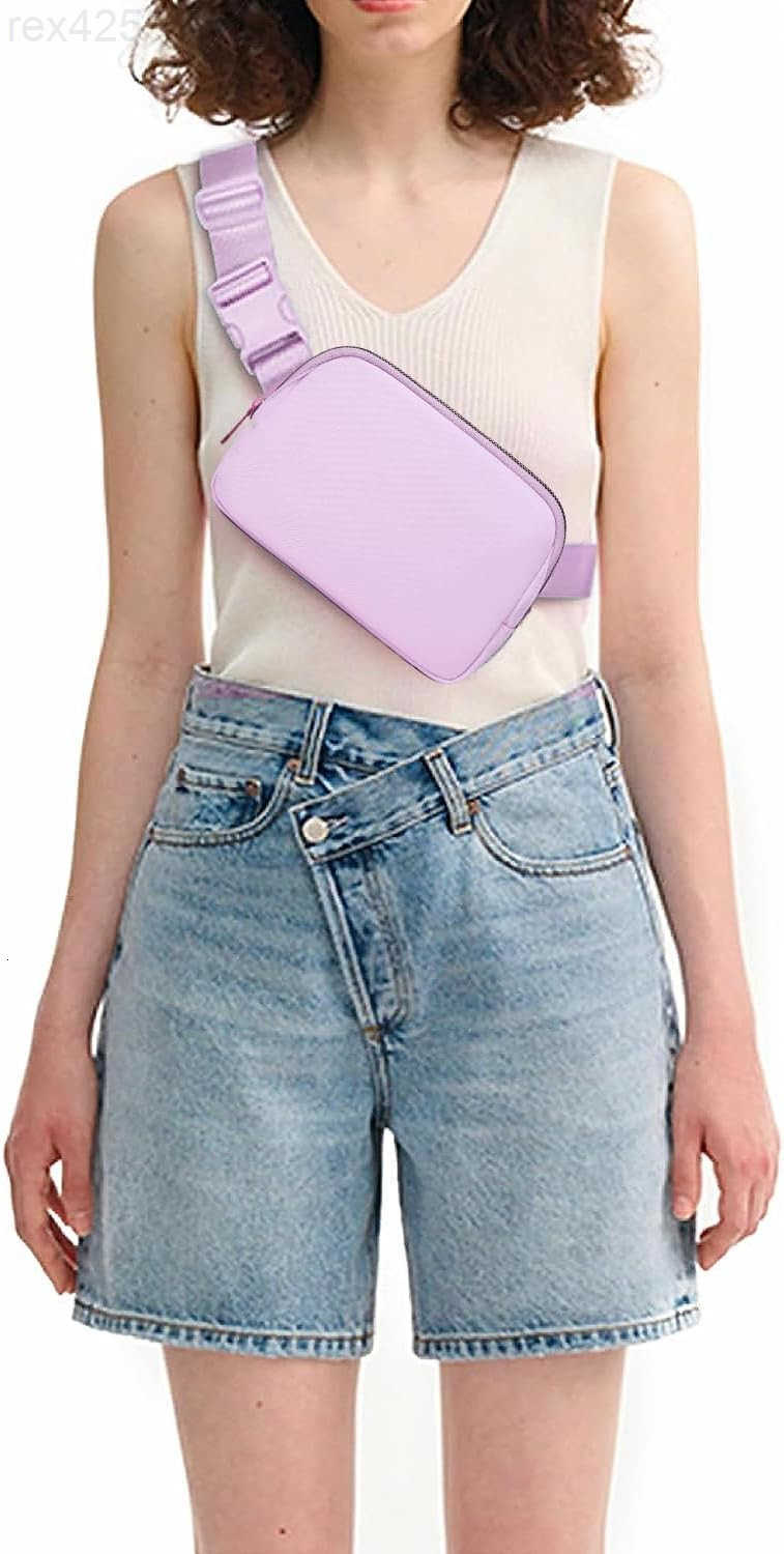 Belt Bag for Women Cross Body Fanny Pack Fashion Waist Packs Everywhere Belt Bag with Adjustable Strap Gifts for Teen Girls Women Men LavenderW250911