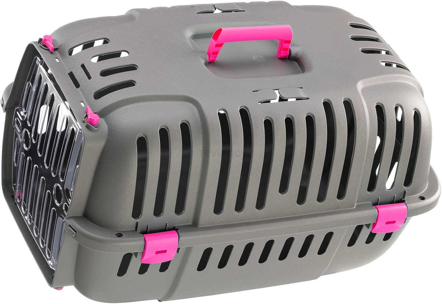 Jet Pet Carrier Value Dog Carrier Suitable for Toy Dog Breeds Small Cats Assembled Dimensions are 1851L x 126W x 1142H inches GrayW250912