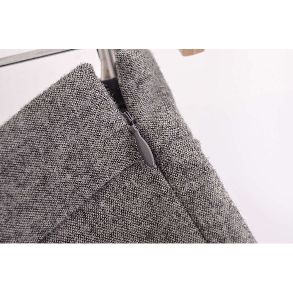 DHEssentials 2025 Summer New French Style Small Fragrance Side Zipper Decor Anti-Exposure A-Line Pleated Skirt