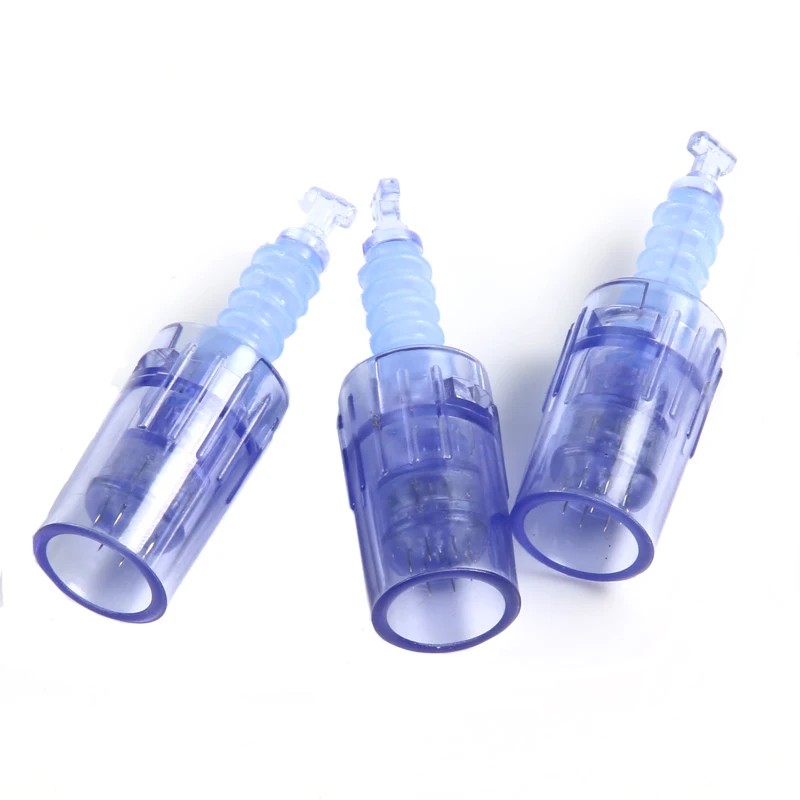 100Pcs Derma Pen Bayonet Needle Cartridge Microneedling Dr.pen A6 Replace Stamp L1 R3 F3 F5 R5 F7 9pin 12pin 24 36 42 Pins Nano Round 3D 5D Dermapen M