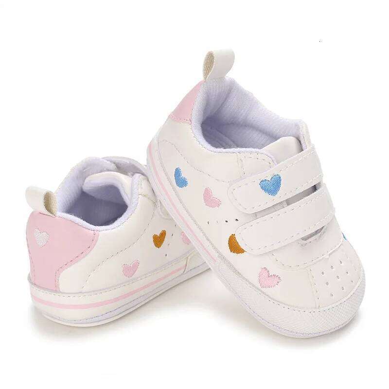Meckior New Baby Boy Girl PU Leather Sneakers Rubber Bottom Non-slip Lightweight First Walker Crib Shoes 0-18 Months