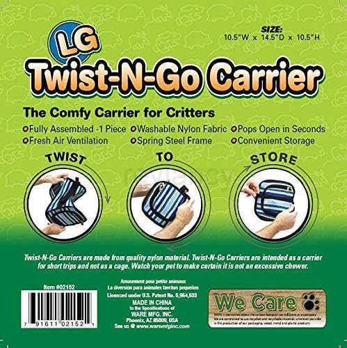 Ware Manufacturing TwistNGo Carrier for Small Pets Hamsters Ferrets Rats Guinea Pigs SmallW250912