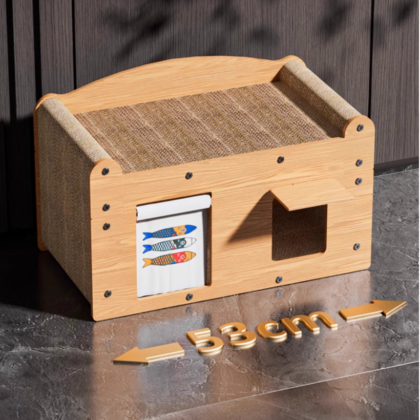 Non-Shedding Feline Furniture Guard Combined Scratcher Board and Window Shield