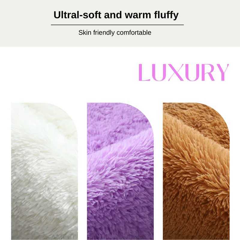 Solid Fluffy Carpets For Living Room Soft Velvet Long Hair Shaggy Rugs For Bedroom Pink Purple Big Size Kids Room Plush Carpet C250912