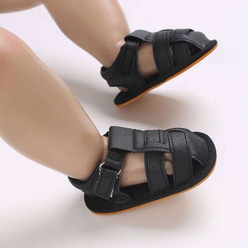 Summer Boys' Baotou Sandals Baby Crash Prevention First Step 0-18 Months Leisure Walking Shoes