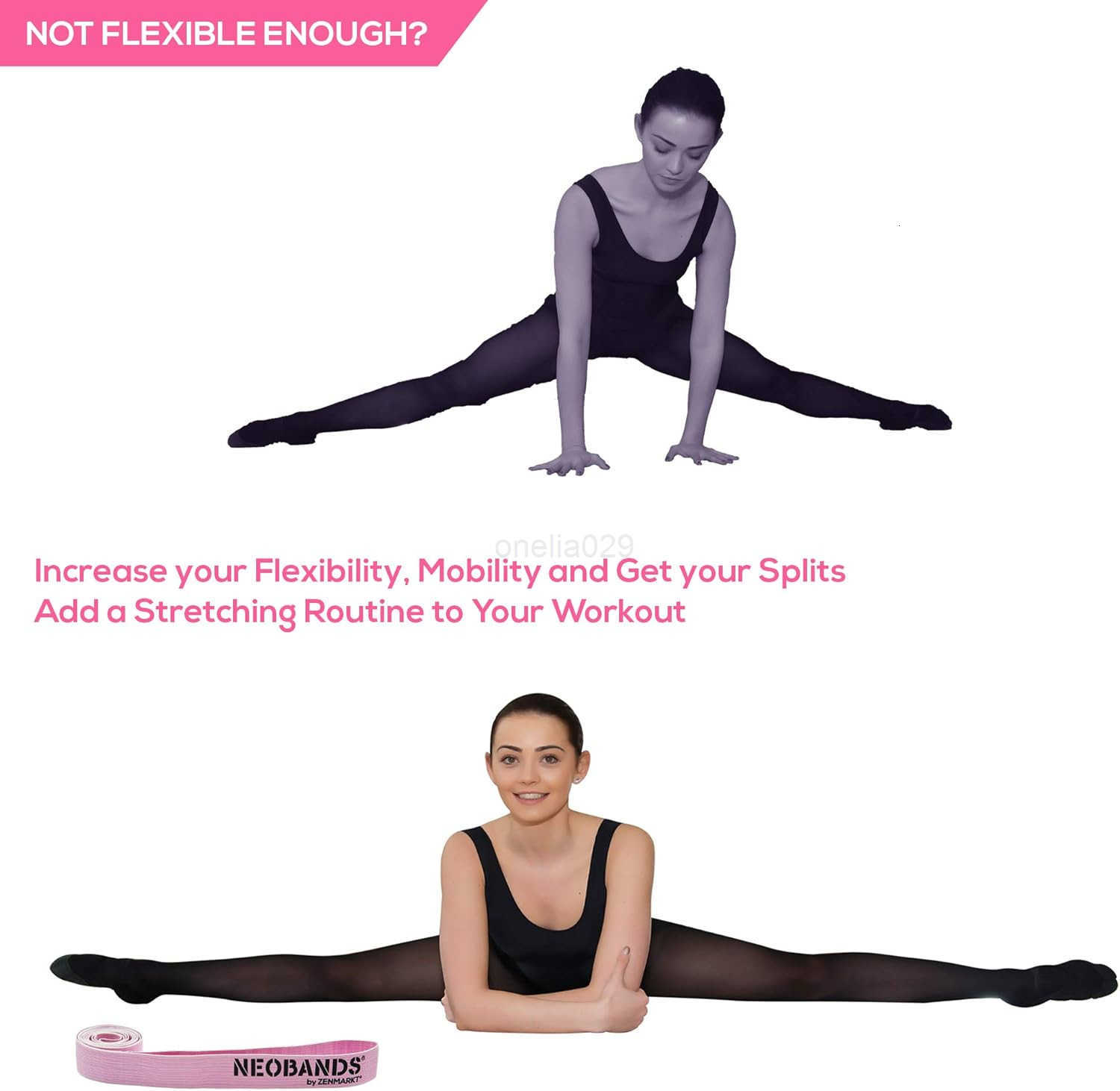 Ballet Stretch Bands for Flexibility and Strength Stretch Bands Ideal to Have as Dance Equipment in Every Competition Suitable for Gymnastics Cheerlea
