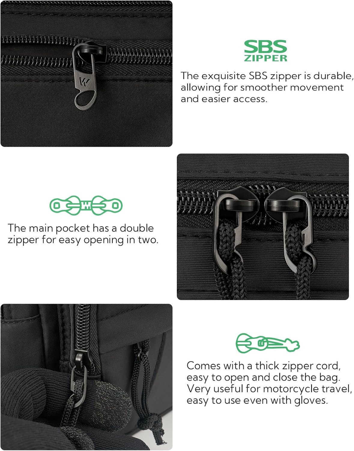 Fanny Pack Waist Packs Large Crossbody Fanny Packs for Women Men with 5 Zipper Pockets Adjustable Strap Waist Bags Hip Pack for Traveling Cycling Runn