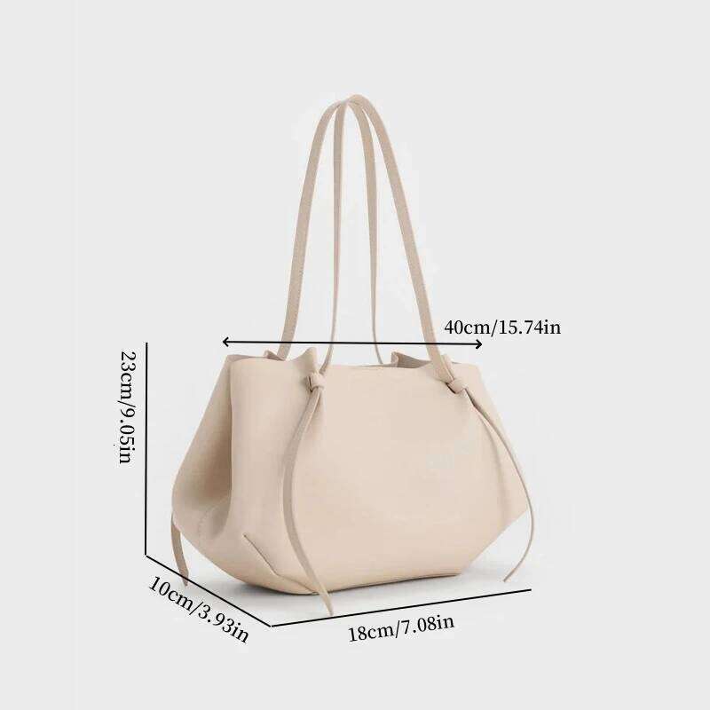Fashionable Top Handle Tote Bag, Solid Color Shoulder Bag With Small Wallet , Women's Design Handbags