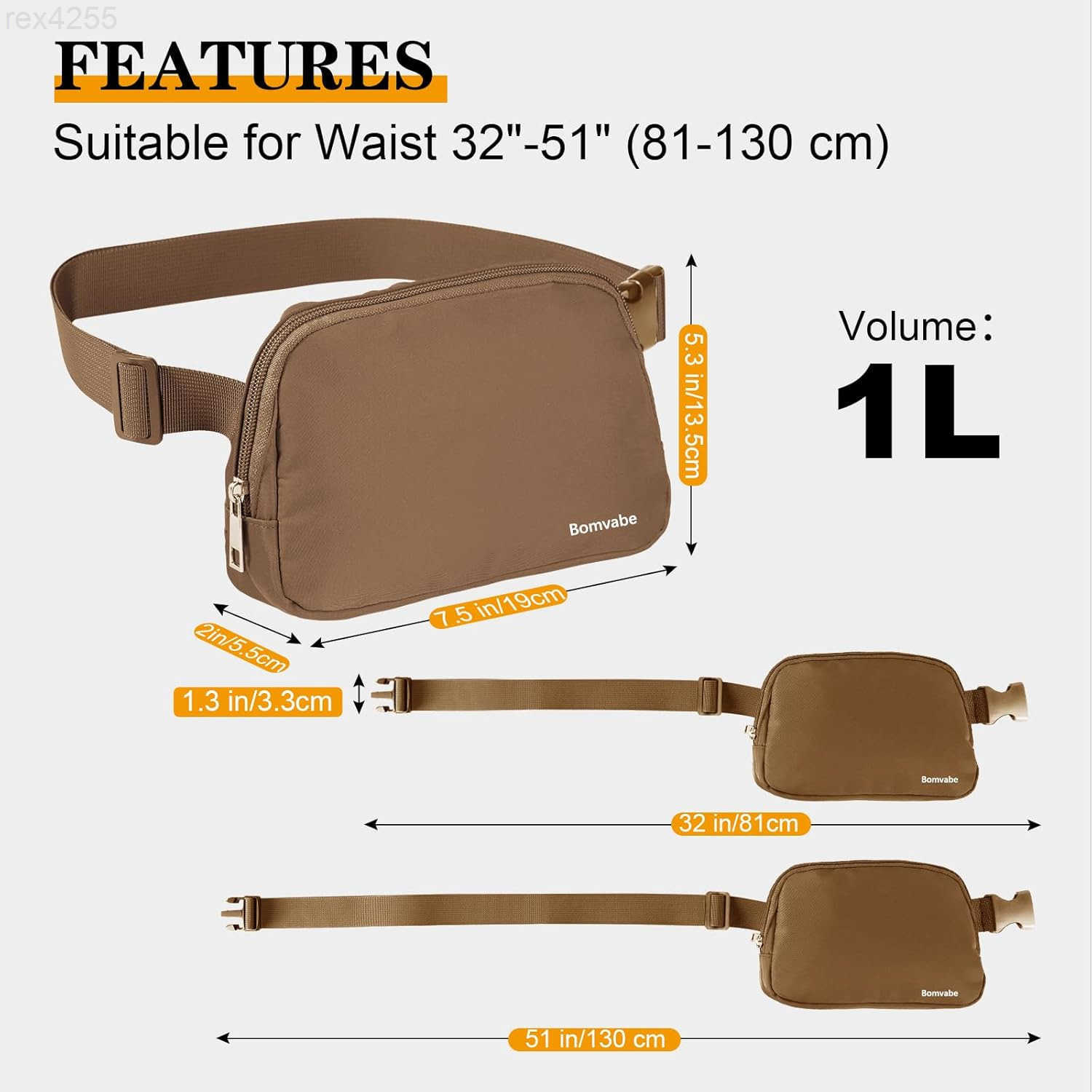 Fanny Pack for Women Tween Girls Boys Small Belt Bag 1L with Adjustable Strap 32 to 51 Crossbody Bag Waterresistant for Travel Gym Sport Running Fashi